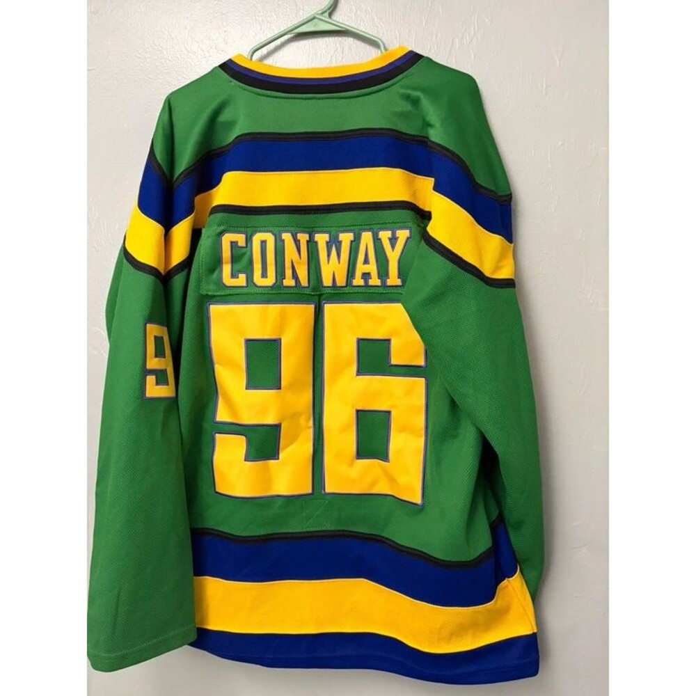 Charlie Conway Mighty Ducks Hockey Jersey Large Stitched